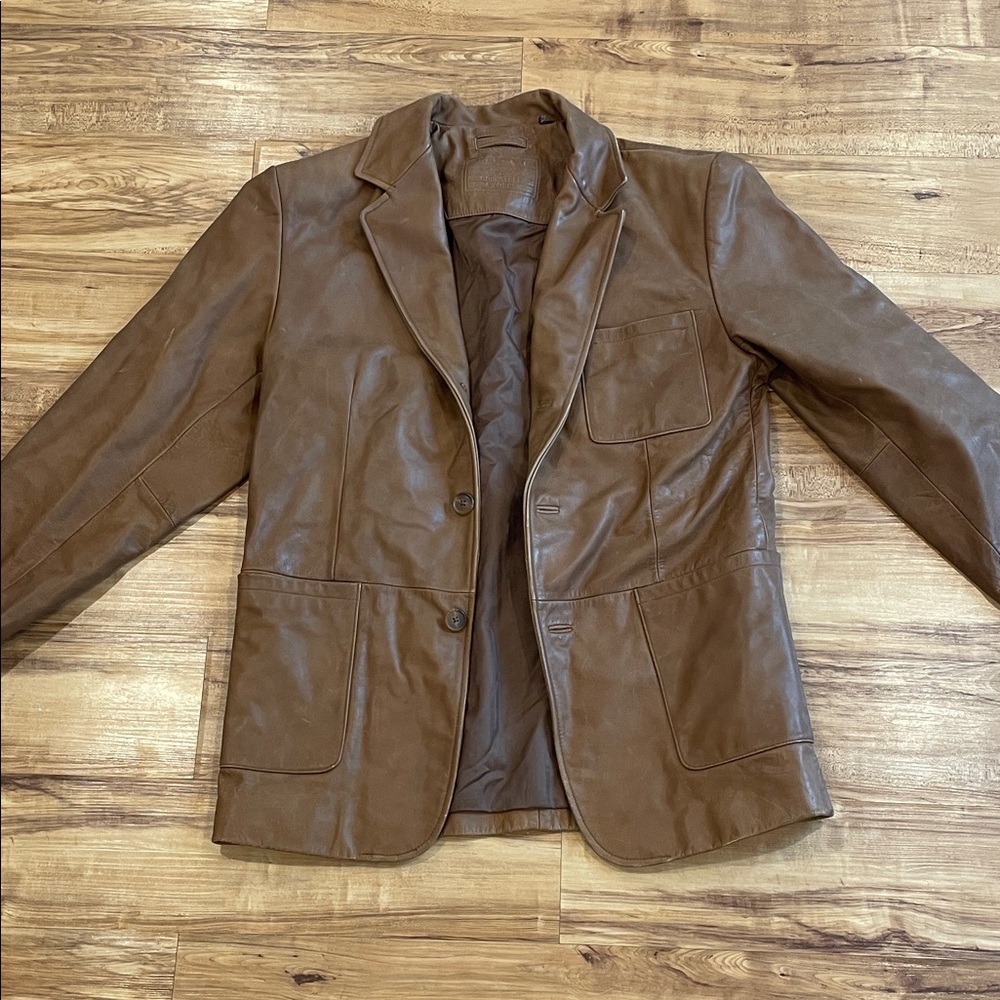 Roundtree & Yorke Tan Leather Jacket Owned by Author Cormac McCarthy